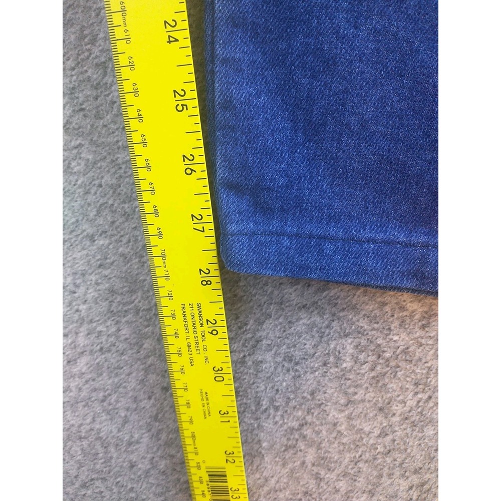 Wrangler Straight Leg Blue Jeans Size 42 x 28 85900DW Dark Wash Western Chore - Picture 10 of 16
